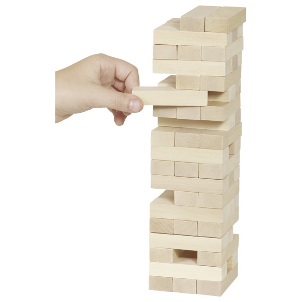 Obrázok Goki Drevená Veža Jenga Natural HS530