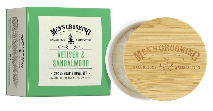 Obrázok SCOTTISH FINE SOAPS Pánske mydlo na holenie v dóze Vetiver a santalové drevo 100g