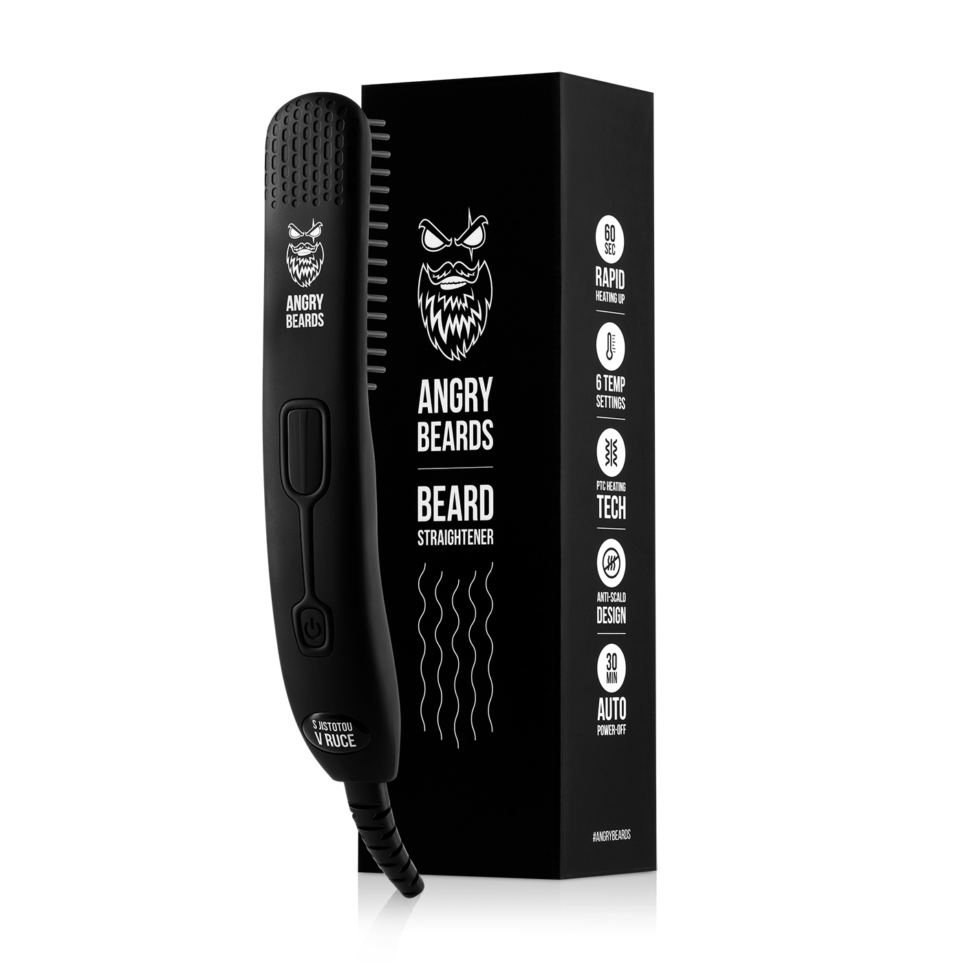 Obrázok Angry Beards Beard Straightener - žehlička na fúzy