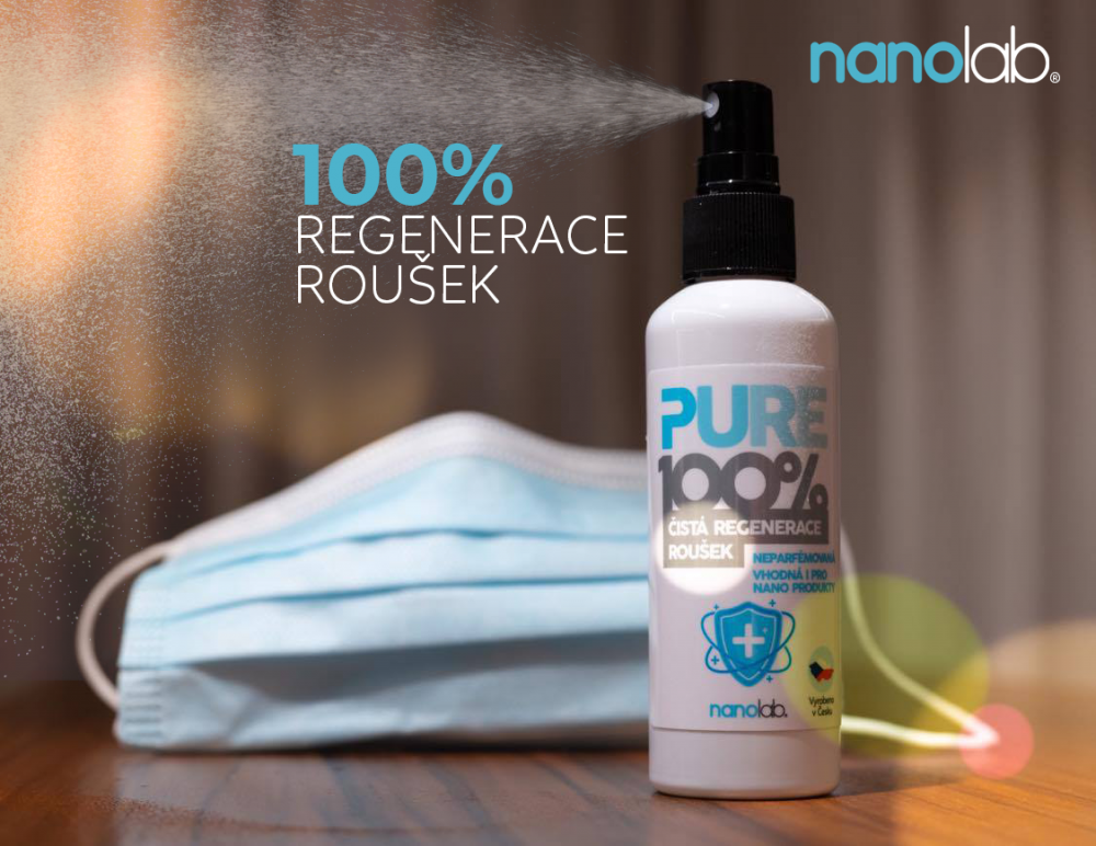 Obrázok Nanolab Pure 100% regenerácia rúšok a respirátorov 300 ml