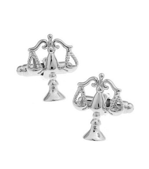 Manžetové gombíky Váhy ♎ Silver Manžetové gombíky Váhy ♎ Silver