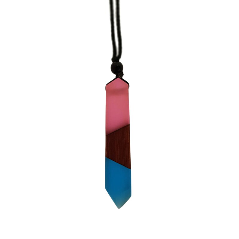 Prívesok Miranda Resin Wood ES175 Blue-Pink Prívesok Miranda Resin Wood ES175 Blue-Pink